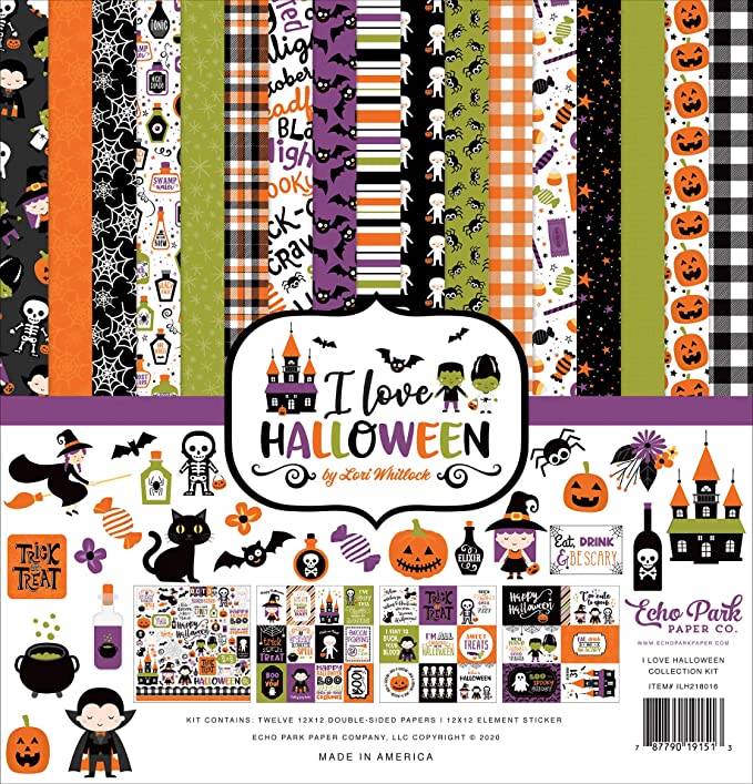 Halloween scrap book paper