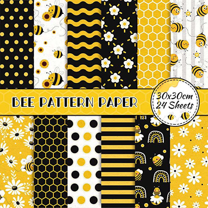 Bee scrapbooking paper pad