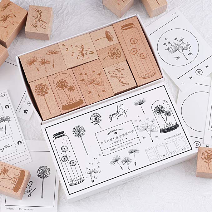 RisyPisy Wooden Rubber Stamps